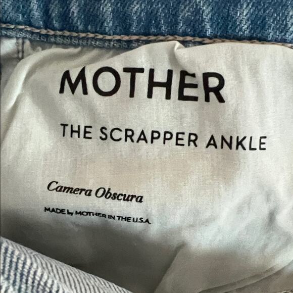 MOTHER Denim The Scrapper Ankle Camera Obscura Size 29 - Picture 9 of 13